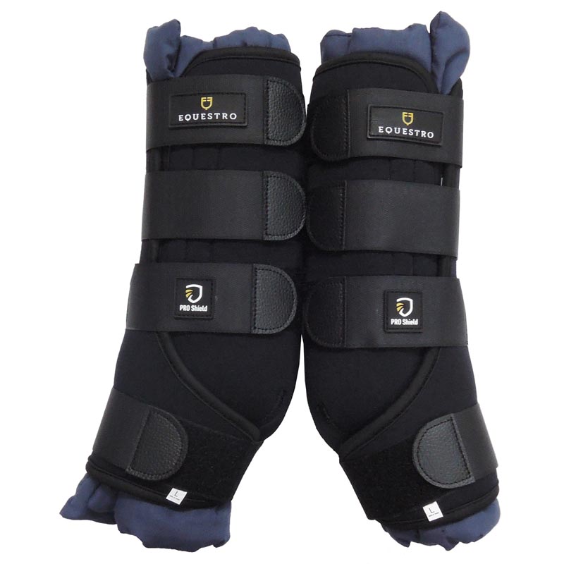 Pair of stable wraps with pad and breathable neoprene