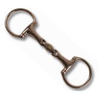 SNAFFLE EGG BUTT BIT STAINLESS STEEL DOUBLE JOINT