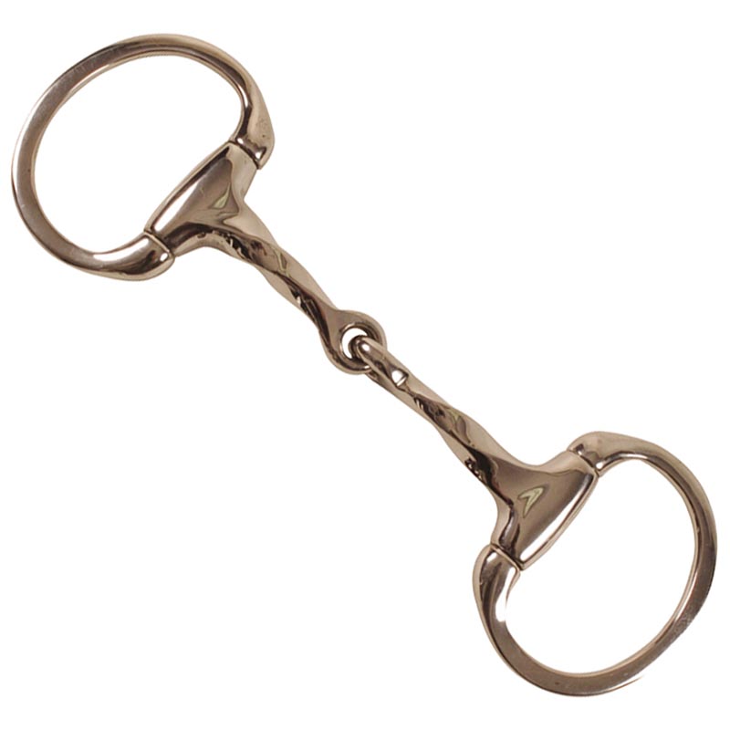 Snaffle egg butt bit stainless steel twist