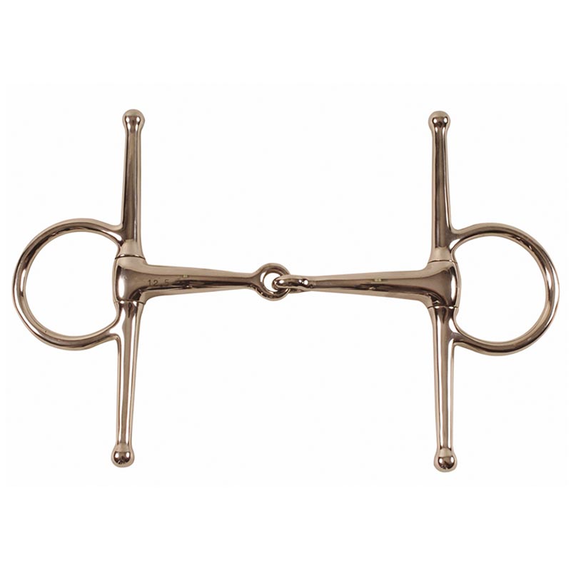 Full cheek snaffle bit solid mouth