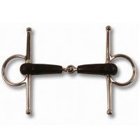 FULL CHEEK SNAFFLE BIT RUBBER COATED