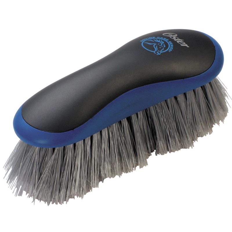 Cleaning brush bristles with raw of oster