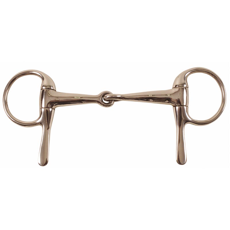 Half cheek bit jointed solid mouth