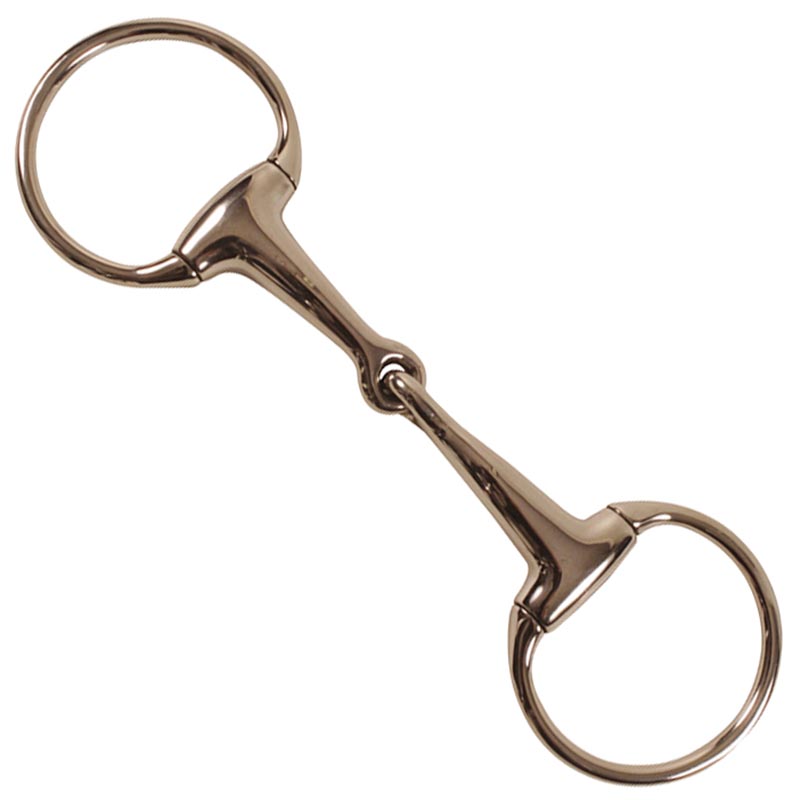 Snaffle egg butt bit stainless steel solid