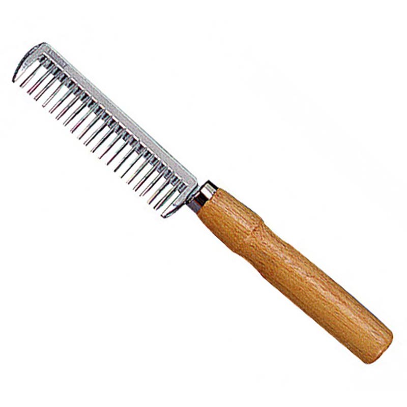 Comb aluminum with wood handle