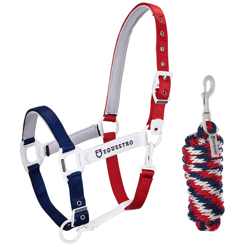 Nylon halter equestro complete with longe