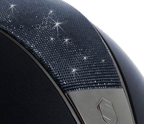 Customizing for helmet samshield with shimmer leather top
