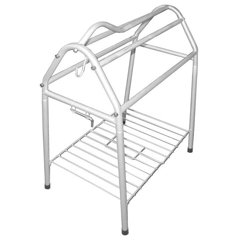 Detachable saddle rack aluminium with shelf