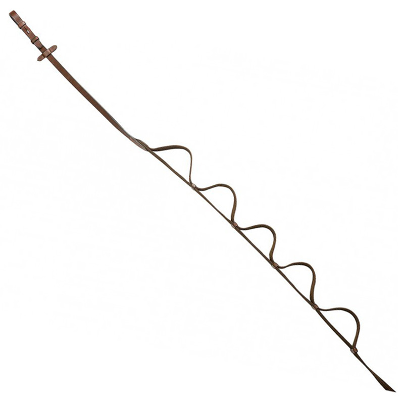 English reins in leather with 5 handles