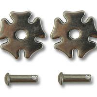 COUPLE WESTERN SPURS ROWEL CLOVER