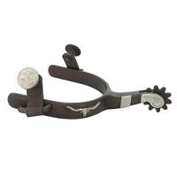 KID WESTERN SPURS STEM SHORT BLACK IRON AND SILVER