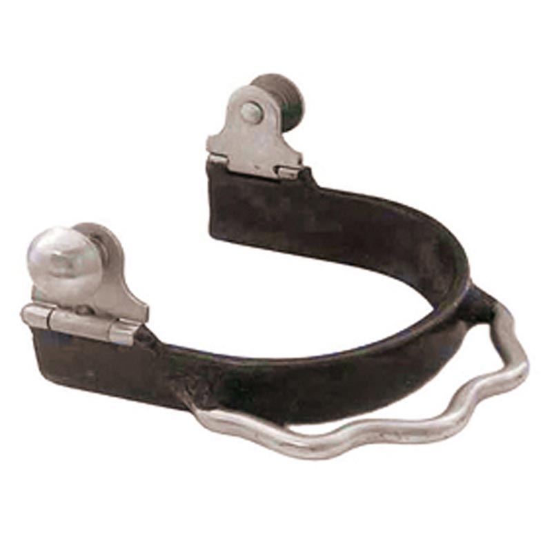 Barrel western spurs bumper black iron