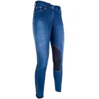 WOMAN RIDING STRETCH JEANS HKM WITH KNEE PATCHES