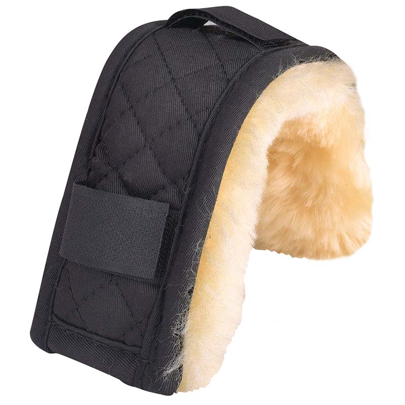 Bridle padding with lamb to cover horse nose and head from 18cm - 2316