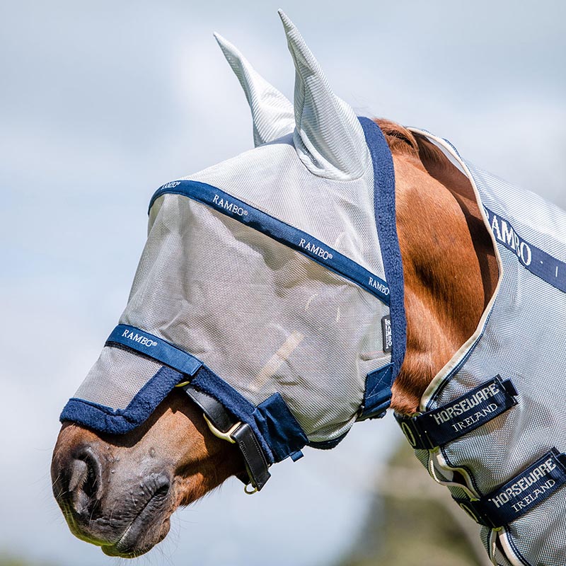 Flymask horseware rambo plus