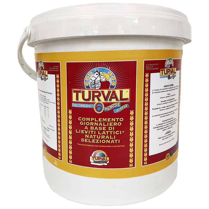 Turval 6 horse daily - intestinal bioregulator with selected natural lactic yeasts 5 kg