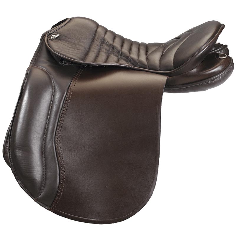 Saddle trekking with large wither for heavy draught horse