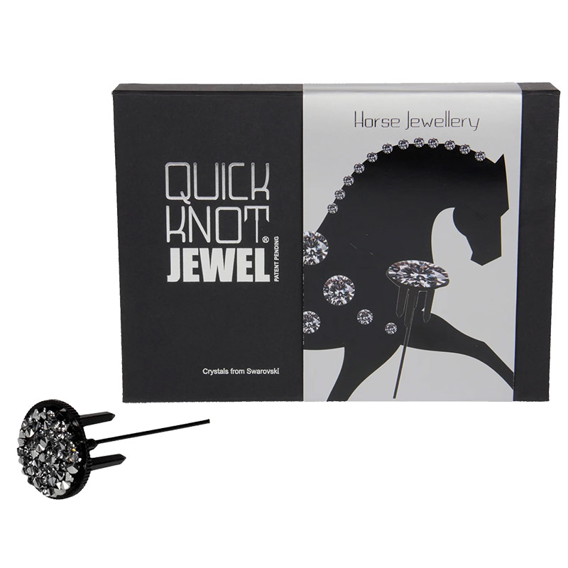 Clip with swarovski for tail and mane quick knot jewel 12pcs - 0668
