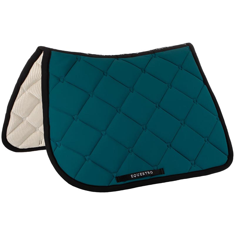 Equestro multilogo black line edition jumping saddle pad