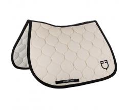 EQUESTRO JUMPING SADDLE CLOTH PERFORATED FABRIC BLACK LINE EDITION - 3627
