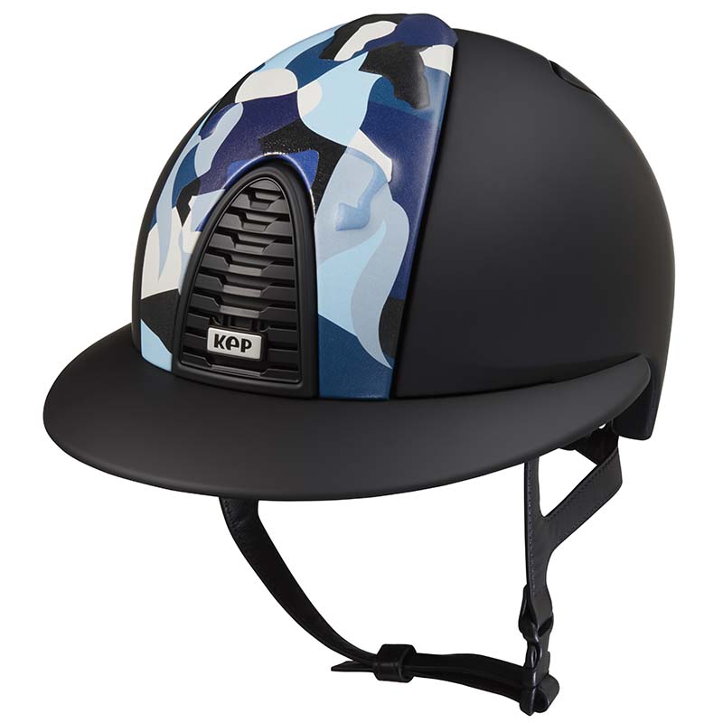 Kep italia helmet cromo 2.0 vikings black matt blue insert