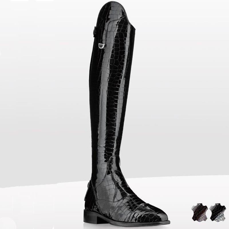 Boots pioneer in soft leather crocodile print model tiche - 3756