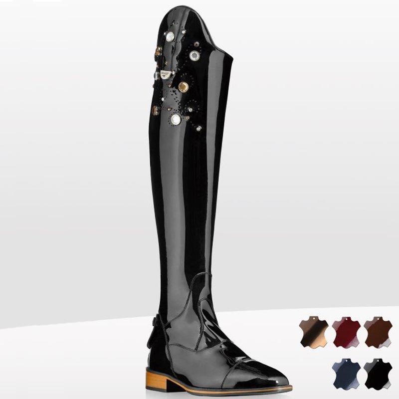 Boots pioneer varnish with swarovski leather sole model vulcano