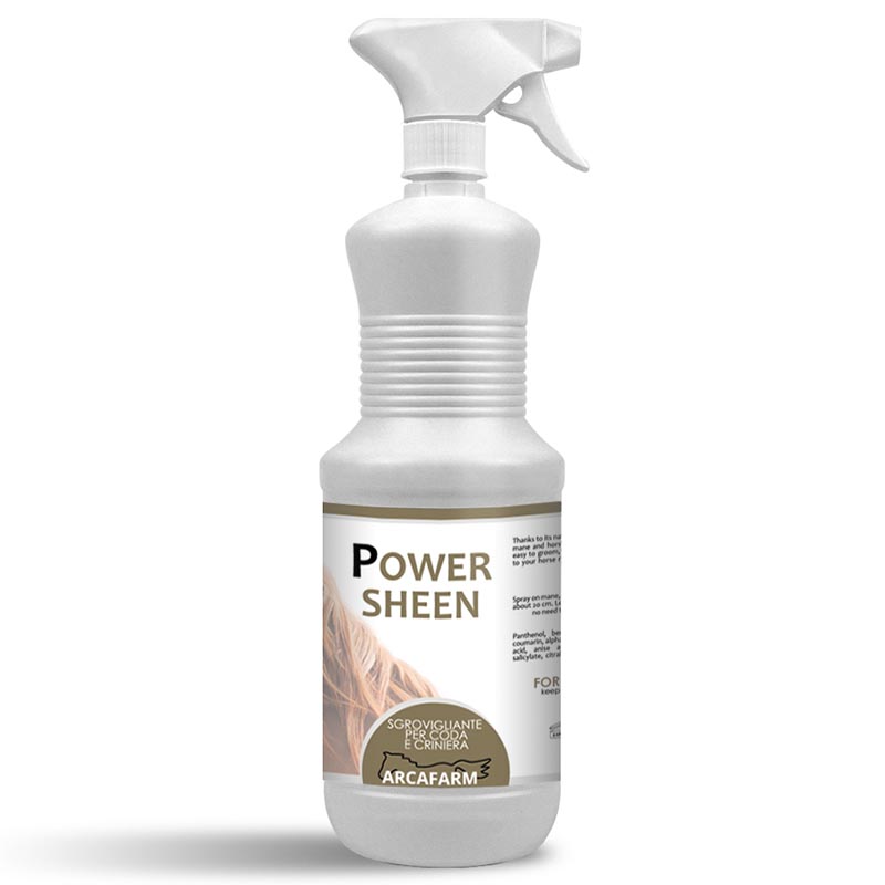 Mane and tail spray “power sheen” arcafarm