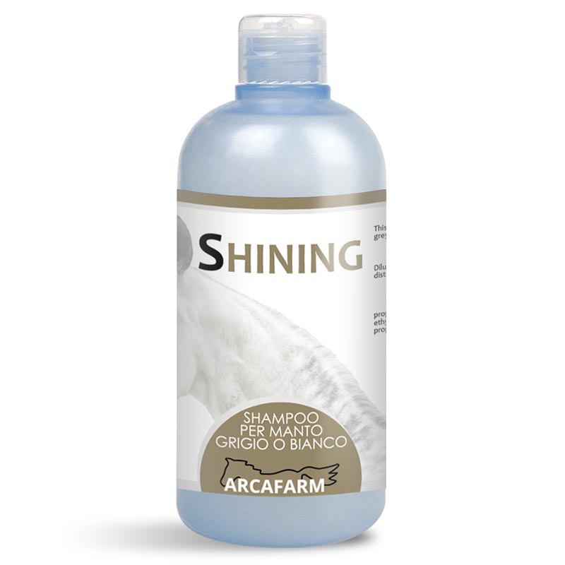 Specific shampoo for white or grey coat arcafarm shining