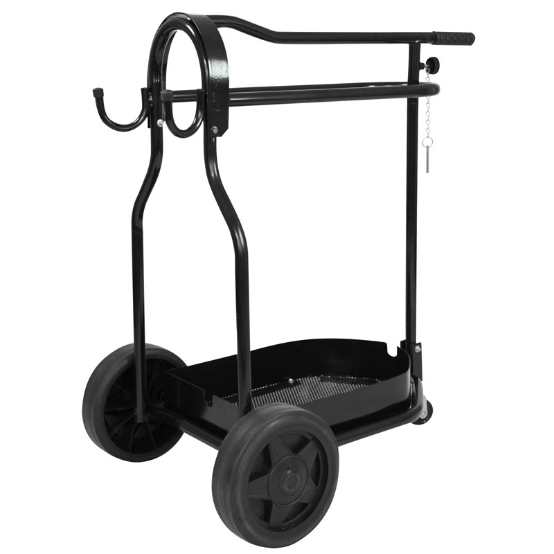 Foldable riding saddle rack and grooming