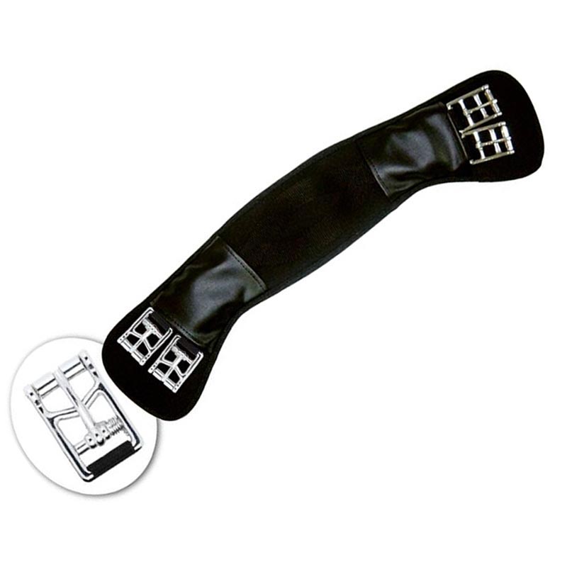 Short dressage girth daslo with elastic