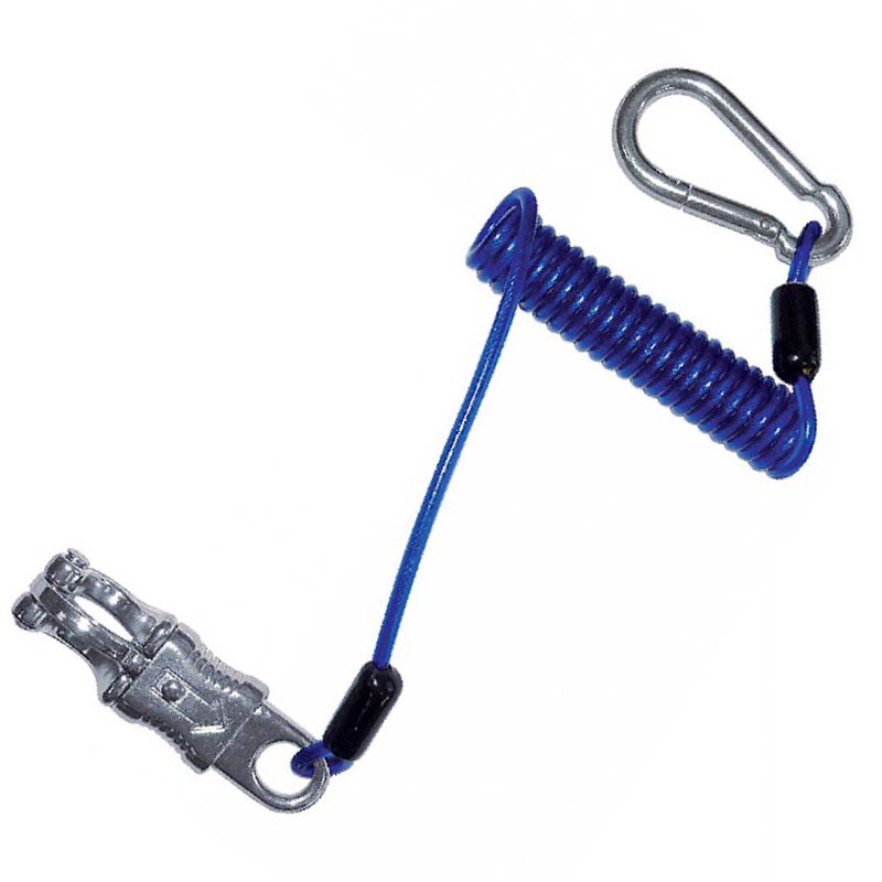 Anti pull-back tie with spring