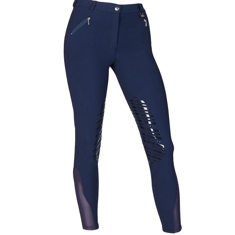 Riding breeches women's brand winner cotton and microfiber with grip