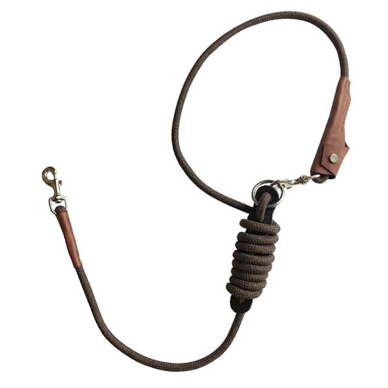 Trekking lunge collar with double reinforced mosquet