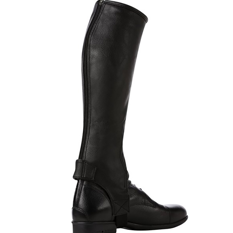 Soft riding half chaps faux leather with elastic