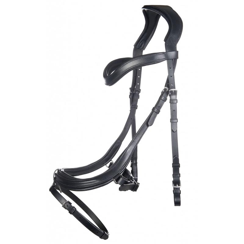 English bridle complete with reins anatomic hkm padded leather
