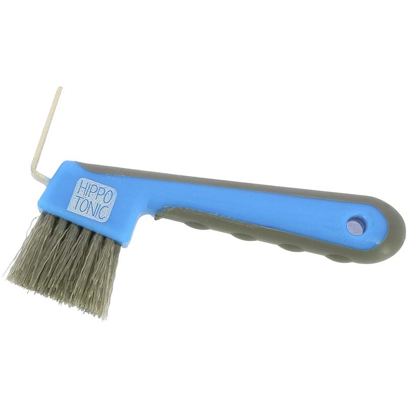 Antibacterial hoof pick with brush
