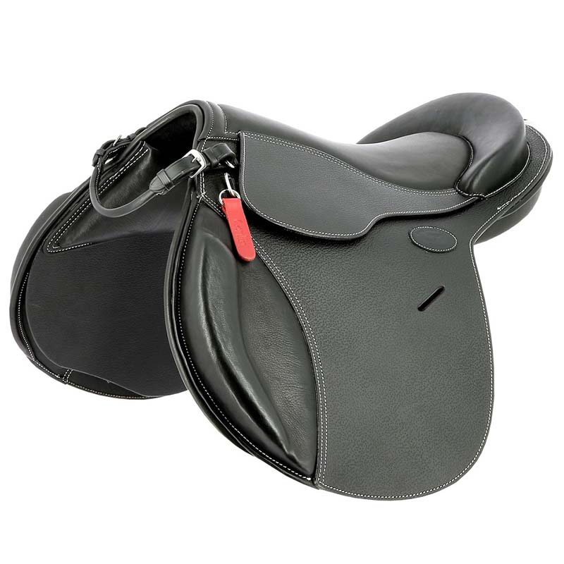 Children’s saddle pony pad evolution jumping in real full grain leather