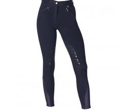 COTTON RIDING BREECHES WITH GRIP KNEE WOMAN - 3845