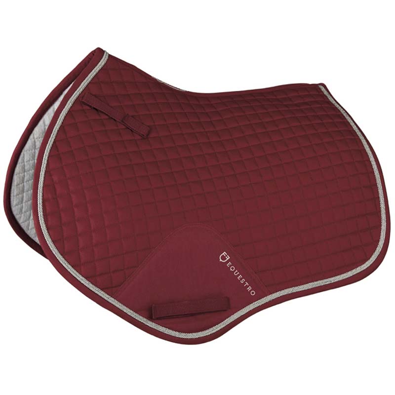 English saddlecloth equestro shaped cut with braid