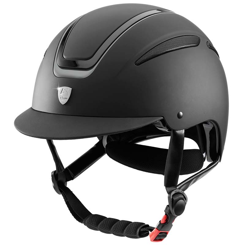 Tattini riding helmet giove with matt plate