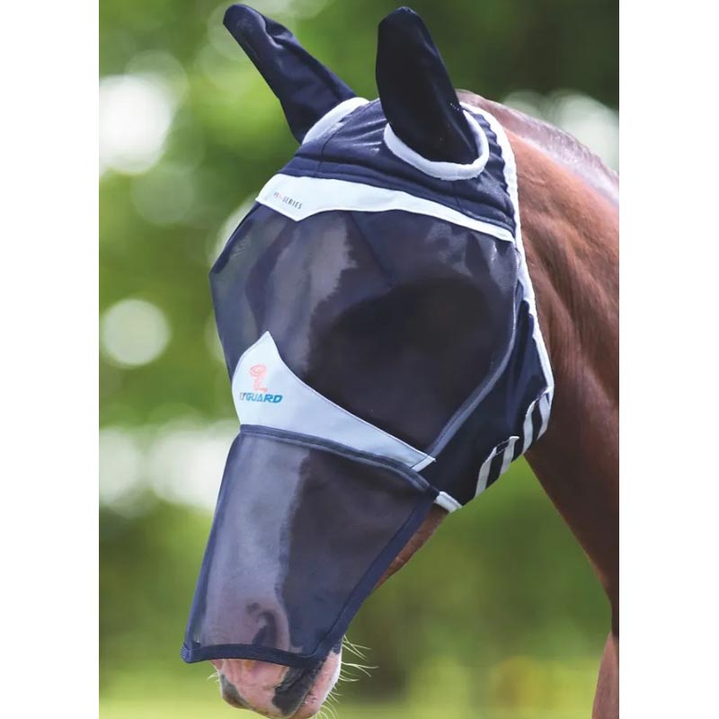 Horse fly mask ergonomic soft mesh