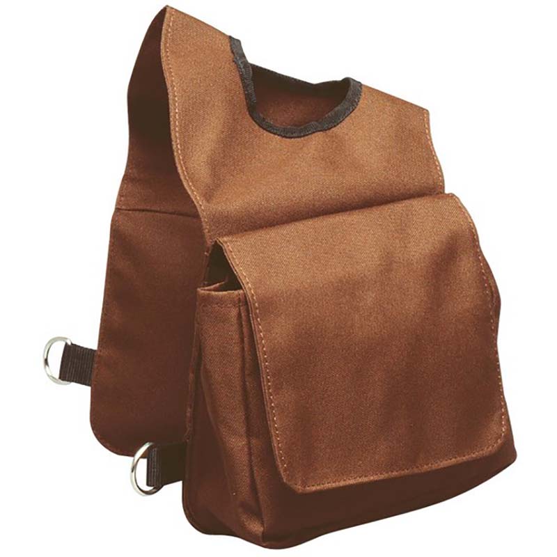 Front saddlebag horn for western saddle
