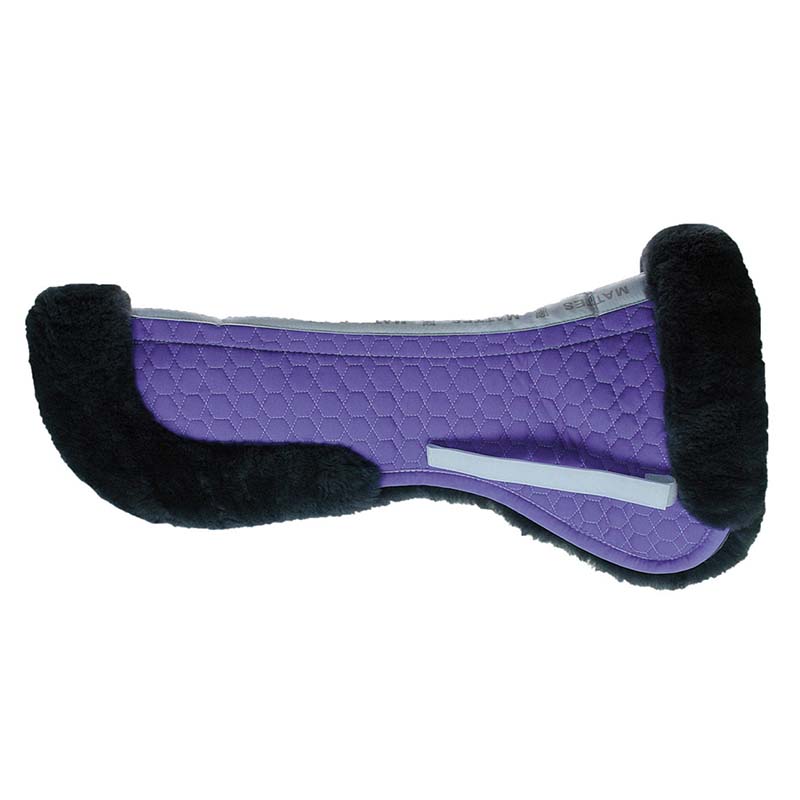 English saddle dressage half pad mattes in pure wool customizable