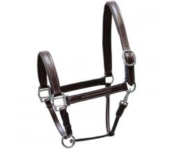 WINNER LEATHER HALTER WITH CONTRASTING STITCHING - 0303