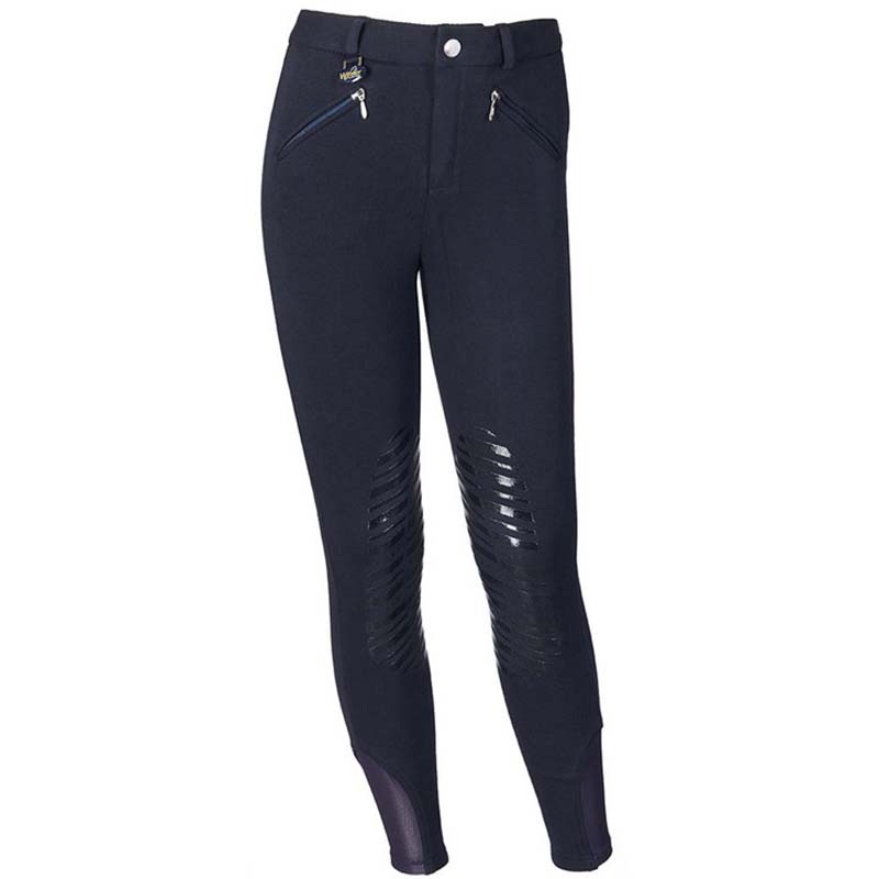 Riding breeches children boys cotton with grip knee