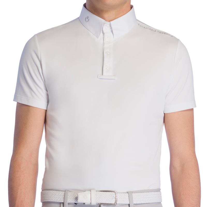 Men competition polo laser cut cavalleria toscana
