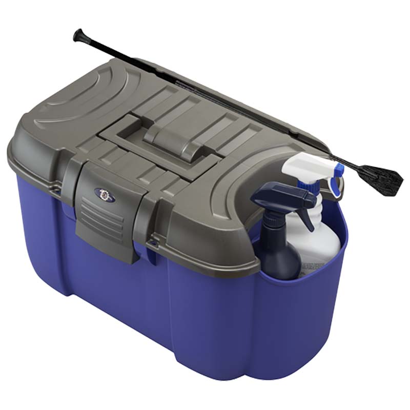 Grooming box equipment tool with external pocket
