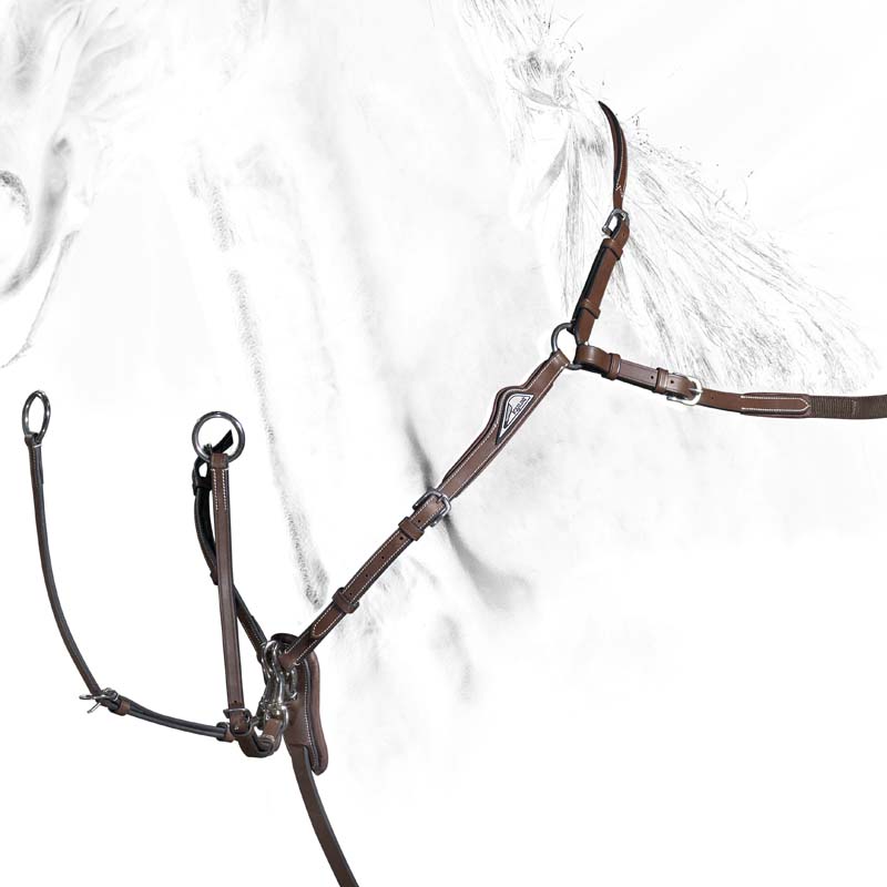 Equiline leather hunting breastcollar