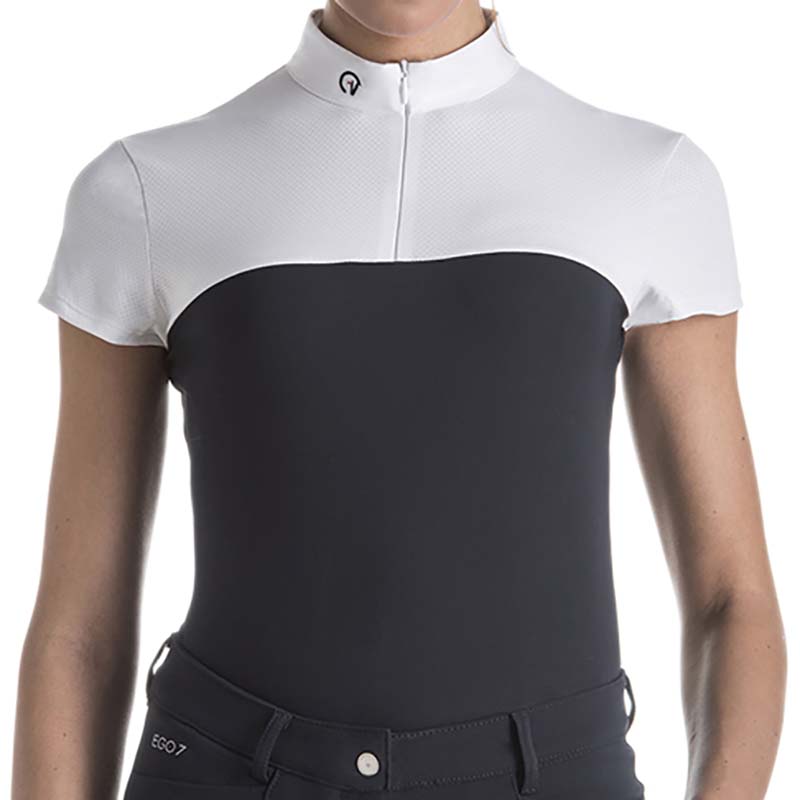 Competition polo ego7 short sleeve for woman mesh model
